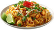 © Shamsul - Illustration of pad thai noodles isolated on transparent background