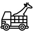 © okta - animal transport line icon