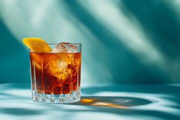 Wall Mural - creative image of beverage promo advert made with generative ai