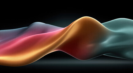 Wall Mural - colorful abstract wave smooth gradient texture digital art modern design vibrant flowing dynamic ele
