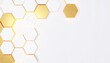 © EnelEva - Illustration icon of abstract golden honeycomb pattern with hexagonal cells