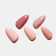 © CLARET - Elegant nail designs showcase pink tones and almond shapes for sophisticated style.