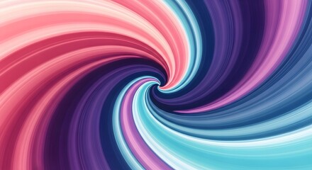 Wall Mural - abstract psychedelic swirl pattern of pink purple and blue bands