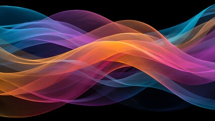 Abstract colorful waves background design vector illustration wallpaper graphic art