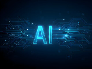 ai circuit background digital network board glowing data flow abstract tech wallpaper