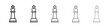 © Panini - Chess king icon Line graphics illustration symbol