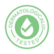 © Rafay - Dermatologically Tested Vector Stamp - Skincare Certification Badge - Dermatologically Tested badge logo design