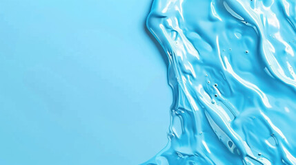 Wall Mural - vibrant pastel blue gradient background with flowing liquid texture creates serene and calming atmos