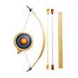 © Limon - kid archery set png children's bow and arrow set PNG youth archery kit PNG toy archery gear PNG transparent background image