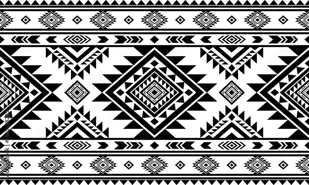 Southwest Native seamless pattern ethnic tribal Aztec geometric Navajo ...