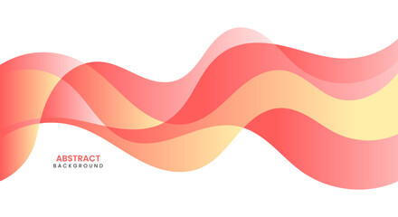 Wall Mural - Red elegant wave business banner background