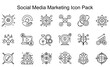 © DesignBy - Social Media Marketing Icons