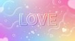 © Agni - Pastel Rainbow Love Romantic Background Design