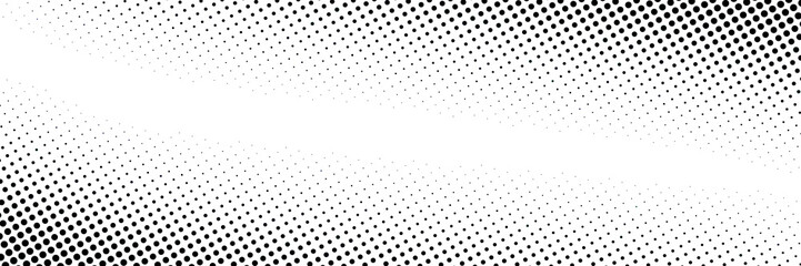 Halftone Dot Pattern Gradient on White Background