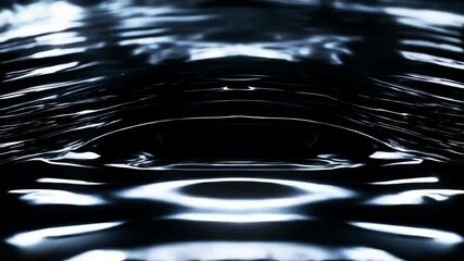 Wall Mural - A blurry image of water with a reflection of a car