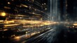 © Justlight - Cinematic vertical motion graphics blending science and technology highlighting AIs role in data analysis and machine learning contrasted against a sleek modern digital ambiance with