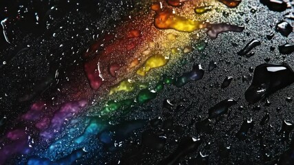 Wall Mural - colorful spectrum of light amidst stars and planets