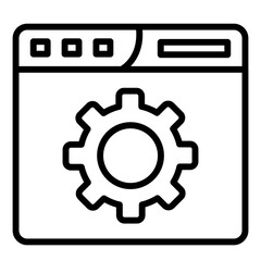 Wall Mural - Website Settings Icon