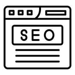 Wall Mural - Website SEO Icon
