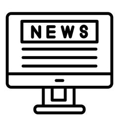 Wall Mural - Online News Icon