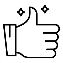 Wall Mural - Thumbs Up Icon