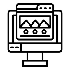 Wall Mural - Landing Page Icon