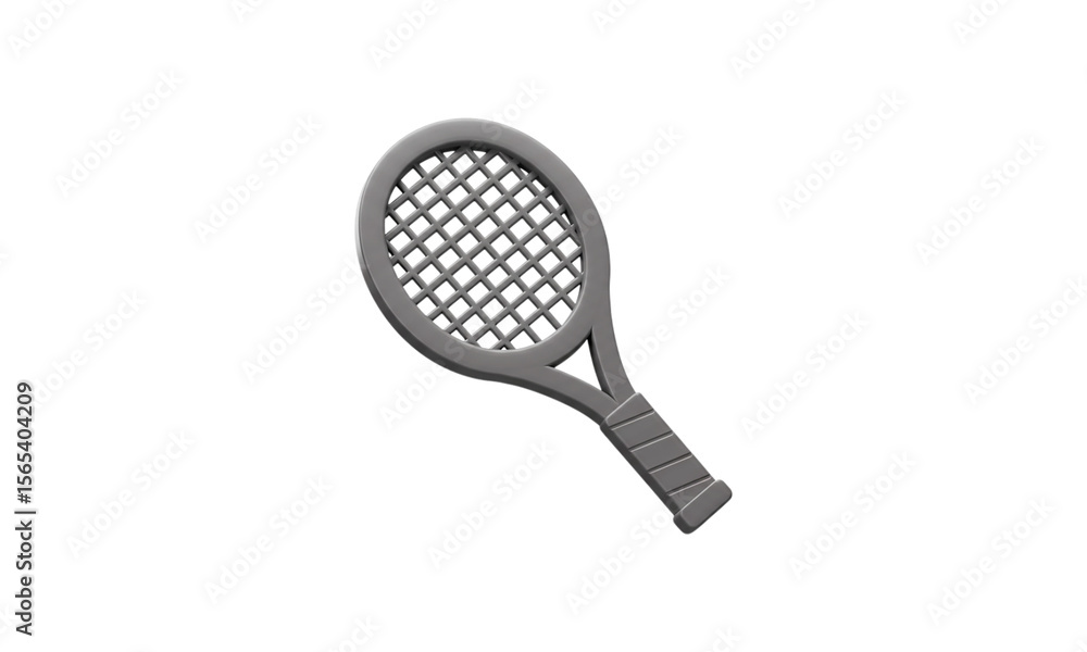 Tennis Racket Isolated Tennis Racket Isolated: A detailed illustration showcasing a tennis ...