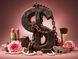 © DLV - Lifestyle inflation. Emotional artwork featuring luxury and wealth concepts with dollar signs.