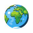 © victovector - Cartoon Globe Image with Africa-Europe-Asia View-World Map Illustration for Educational Purposes-Global Awareness Graphic-Geography Learning Tool-Earth Icon Design
