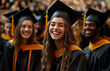 © Edgar Martirosyan - Happy, multiethnic students celebrating their graduation from college