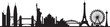 © FARIDA - Global Landmark Silhouettes - Famous City Skylines Travel Vector