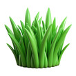 © shefalibegum - Vibrant green cartoon grass blades isolated on a black background