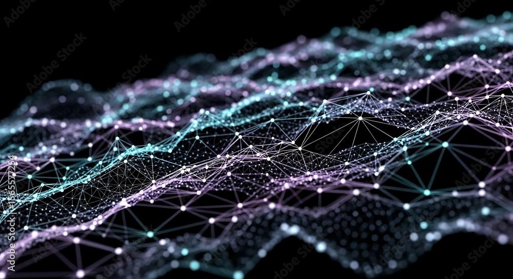 Abstract Digital Waves & Network Backgrounds - High-Resolution ...