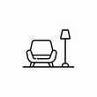 © Пончик Круглый - armchair lamp icon sign vector