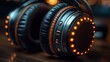 © Micro - Illuminated Over-Ear Headphones Immersive Audio Experience