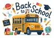 © creative13579 - A yellow school bus is ready to take students back to school