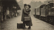 © TrappedMorghulis - Farewell at the Train Station in Early 1900s