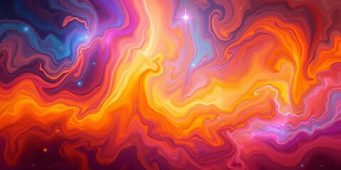Wall Mural - Abstract swirling nebula colors, cosmic texture,  imagination,  nebula texture