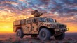 © Maulzz - Military vehicle at sunset