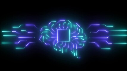 Wall Mural - Multi agent AI systems concept on black background. AI driven solutions streamline workflows, Decision Automate daily Tasks. Automate repetitive work.Smart concept Abstract technological