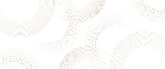 Wall Mural - vector geometric circle line round pattern background.