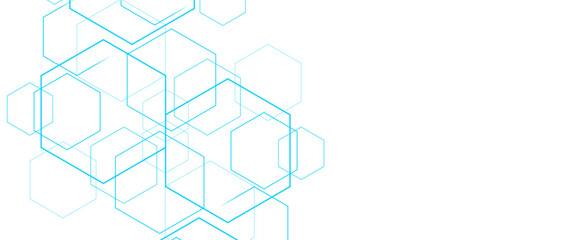 Wall Mural - vector abstract hexagons simple hexagonal elements