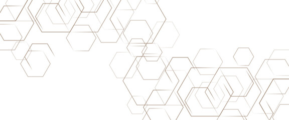Wall Mural - vector abstract hexagons shape background medicine concept