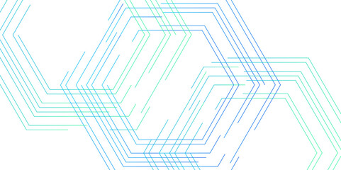 Wall Mural - abstract white background with gradient hexagon shape stock line texture seamless pattern. modern an