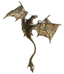 Wall Mural - 3d rendered fantasy dragon