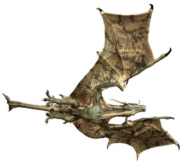 Wall Mural - 3d rendered fantasy dragon