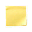 © MUshah - Yellow paper note blank surface isolated on a transparent background sticky note