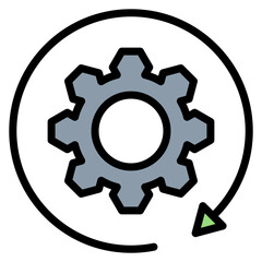 Wall Mural - technological obsolescence icon vector image. can be used for business risks.
