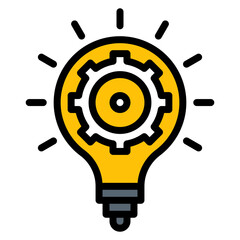 Wall Mural - innovation icon vector image. can be used for digital disruption.