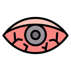 Wall Mural - Redness icon vector image. Can be used for Skin Burns.